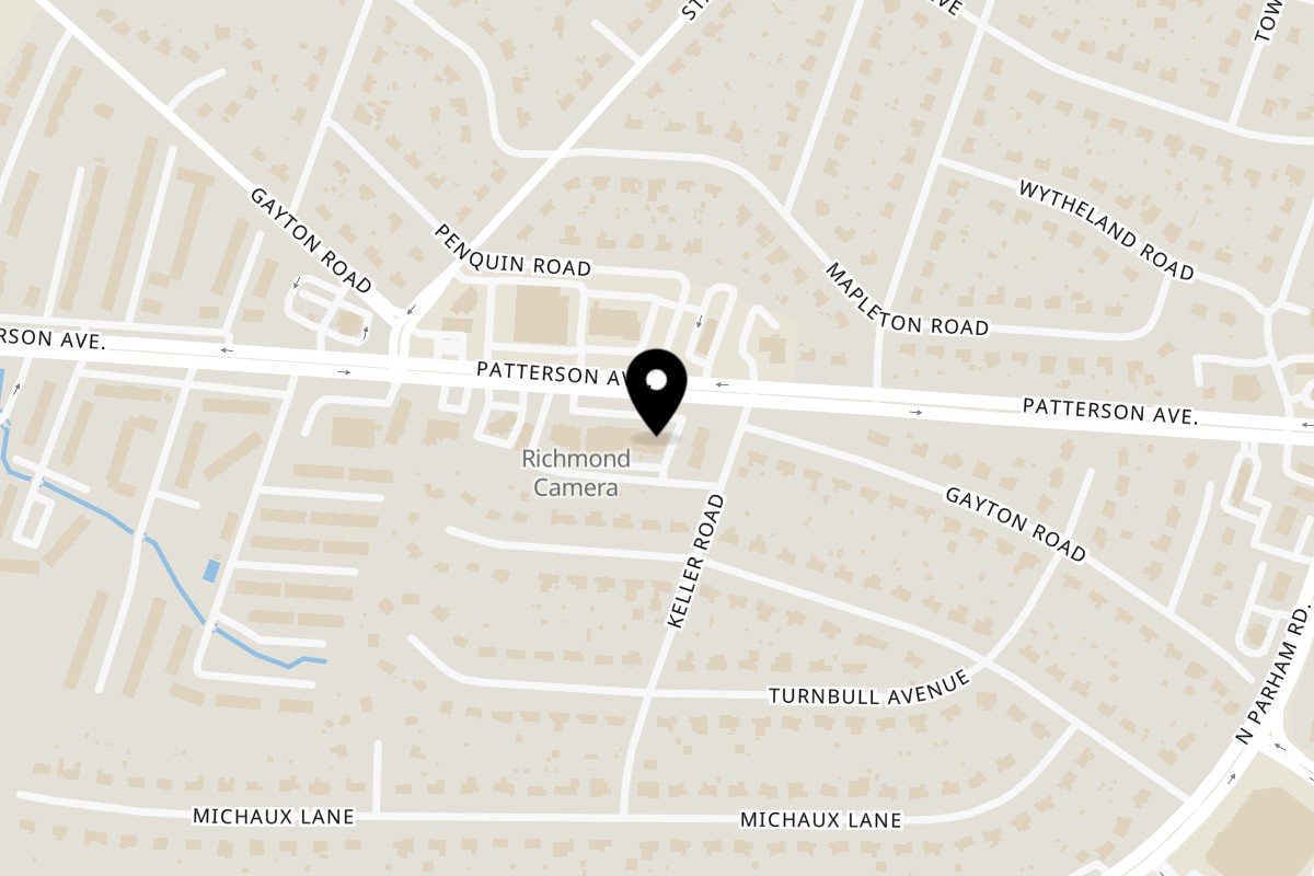 Map showing the location of Caffe Colao Resturant on 8901 Patterson Ave in Regency